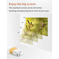 Miniatyrbilde 3 av 7: LED Hjemmekontor YG300 Projektor HD 1080P Mikro Mini Projektor