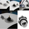 Miniatyrbillede 4 af 5: 2 stk SUP pumpe adapter luftpumpekonverter padlebræt pumpe oppustelig, A