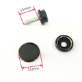 Miniatyrbillede 4 af 5: 150 stk sorte 15 mm rustfrit stål strammeskruer med værktøj