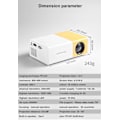 Pikkukuva 2 / 7: LED-kotikonttori YG300-projektori HD 1080P Mikro Mini-projektori