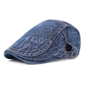 Miniatyrbillede 3 af 5: Denim baskerhatte til mænd - Casual hatte, retro forår/efterår hatte