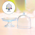 Miniatyrbillede 4 af 5: 12 stk. Mini Kage Klokke Stativ, Mini Transparent Kage Stativ, Fo