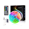 Miniatyrbillede 1 af 5: 100ft LED-striplys til soveværelse, musik synkroniseret RGB farveskiftende lys med APP og 44-tasters fjernbetjening, perfekt til