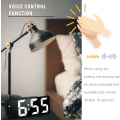 Miniatyrbild 4 av 7: Digital väckarklocka, 6,7 tum LED-digital klocka sängbord väckarklocka M