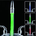 Miniatyrbilde 2 av 5: Temperaturstyrt LED-kran/farget/monokromt lysende farge