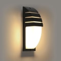 Miniatyrbillede 1 af 7: Indendørs/Udendørs væglampe, 12W sort LED væglampe, Justerbar B