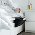 Miniatyrbillede 5 af 7: Sengside Felt Opbevaringspose Med Lommer Seng Sofa Skrivebord Hængende Organiser