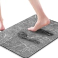 Miniatyrbilde 1 av 6: Sklisikker Badematte, Marmor Badematte, Ekstra Absorberende Svart