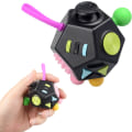 Miniatyrbillede 1 af 6: Stressaflastende Legetøj 12 Sider Fidget Angst Stressaflastende Terning D