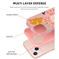 Miniatyrbillede 4 af 4: 1 Styk Pink Bi-Blomster Tilbehør til iPhone 13 - Fuld Beskyttelse