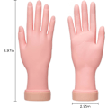 Miniatyrbild 2 av 7: Nagelträning hand, nagelkonst träningshand flexibel rörlig protes