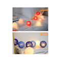 Miniatyrbilde 3 av 5: LED Julelys for Hjemmet - Bomullsstrengkule