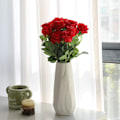 Miniatyrbillede 4 af 5: 12 stk. Kunstige Blomst Rose Blomster Fløjl Falsk Lang Stilk DXGHC