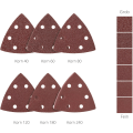 Miniatyrbillede 4 af 6: Delta-Slibeskiver │ 60 stk. │ 6 huller │ 93 x 93 x 93 mm │