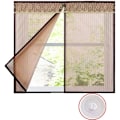 Miniatyrbillede 1 af 5: Magnetisk Skærmsnetgardin, Robust Vindue Skærmsnetgardin Netgardin Dørbeskyttelse Glasfiber Selvforseglende F