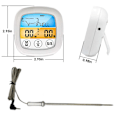 Miniatyrbillede 2 af 5: （Sølv Sort）Digital Ovn og Grill Termometer, Køkken Termometer