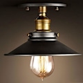 Miniatyrbillede 2 af 5: Rund Loftlampe LED Sort Varmt Hvid Aluminium Loft DXGHC
