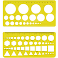 Pikkukuva 1 / 6: 2 kpl Normografia luonnoksiin ja kaavioihin - Stencil-piirit, Tria