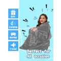 Miniatyrbillede 4 af 6: Blanket Hoodie - Bærbar Dyne, Super varm til kvinder og mænd, Oversize