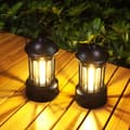 LED Campinglykta, Set om 2 Retro Batteridrivna Campinglampor