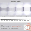 Miniatyrbilde 3 av 7: Justerbar LED-vegglampe 7W Moderne Vegglampe Opp Ned