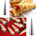 Miniatyrbillede 4 af 5: Rustfrit Stål Konisk Dansk Rør Croissant Spiralbrød Mo