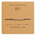 Miniatyrbilde 2 av 5: 9 Ulike Morse-kode Alfanumeriske Pararmbånd Morse-kode B
