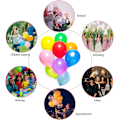Pikkukuva 4 / 7: 100 kappaletta valkoisia Globos Colored Surtidos 20-25cm biohajoavaa kangasta espanjaksi, Globos festivaaleille, vartaloille, Reuni