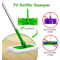 Pikkukuva 4 / 5: Uudelleenkäytettävät puuvillaiset kosteat liinat Flash Powermop Swiffer Wet & Dry -sweeperin aloituspakkaukseen, pestävät moppi-täyttöpakkaukset kostealle ja