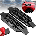 Miniatyrbillede 1 af 5: 2x Sorte Bil Luftstrøms Fender Side Mesh Vent Dekorationssticker Ca