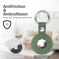 Miniatyrbillede 2 af 5: 4 stk. AirTag PU Læder Nøgleholder, Beskyttelsesetui til Ai DXGHC