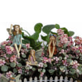 Miniatyrbillede 4 af 5: 6 stk. Resin Blomsterfe Plug-in Havefe Statue Mic