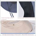 Miniatyrbilde 6 av 7: Solhatt for menn og kvinner - Vandring, Safari, Utendørs, Foldbar, Sommerhatt