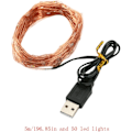 Miniatyrbild 2 av 5: LED Dekorativa Strängljus USB-drivna Fe-Stjärnor W DXGHC