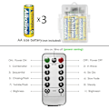 Miniatyrbillede 7 af 7: Batteridrevne Fe-lys, [2 pakker] 5M 50 LED Vandtætte Strimler