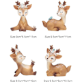 Miniatyrbillede 3 af 7: Fawn Figur, Dekorative Ornamenter, 3D Bambi Miniature Fawn Hjorte