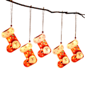 Miniatyrbilde 4 av 5: 6 stk Neonlys Julepynt LED fargede lys Jul