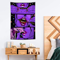 Miniatyrbillede 4 af 5: Hippie Vægtapetserier Stor Mysterie Tapestry Soveværelse Kollegieværelse T