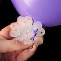 Miniatyrbillede 7 af 7: 60 stk. Bærbare Blomsterformede Ballonclipsholdere til Bryllup og Fødselsdag