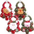Miniatyrbild 1 av 7: 4-pack julgranshänge-set med plyschdockor