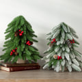 Miniatyrbild 3 av 5: Miniatyrjulgran för skrivbord Julgranspynt DIY Chris