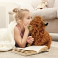 Miniatyrbilde 5 av 7: 10 tommers Highland Cow bamse, søt fluffy kua plusjfigur leker realistisk Highland Cattle plusj dekor for barn jenter gutter bursdagsgaver