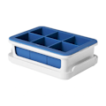 Miniatyrbilde 1 av 5: Isbittskuff med silikonlokk, stort format, for 6 store isbiter DXGHC