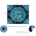 Miniatyrbillede 3 af 5: Mandala Lotus Vægtæppe Væghæng Psykedelisk Mystisk Boheme