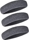 3 stycken sportpannband för män och kvinnor, halkfria elastiska hårband