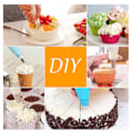 Miniatyrbilde 4 av 7: Sprøyteposer og tipssett, kakedekorasjonsutstyr for baking