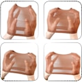 Pikkukuva 3 / 4: 6 kpl Unisex-hiuspipoja Hengittävä Nylon-hiuspipo (Tummanruskea)