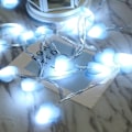 Miniatyrbillede 5 af 5: LED kærlighedslysstreng værelsesdekoration blinkende pige hjertelys
