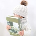 Miniatyrbillede 5 af 7: 2 stk. Spædbarn Baby Strikket Hat Halsklæde Vinter Varmt Beanie Cap med Circ