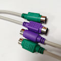 Pikkukuva 3 / 5: USB-kaapeli PS2-liittimelle PS2-hiiren liittimelle pyöreällä